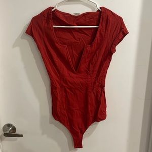 Free people intimately v neck wire bodysuit
